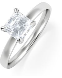 The Diamond Store - Origin 1.00Ct Asscher Cut Lab Diamond Solitaire Engagement Ring - Lyst