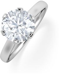 The Diamond Store - 2 Ct Diamond Engagement Ring High Set Chloe Lab F/Vs1 18K - Lyst