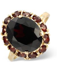The Diamond Store - Garnet 12 X 10Mm 9K Ring - Lyst