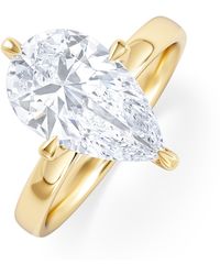 The Diamond Store - Origin Twist 3.00Ct Pear Cut Lab Diamond Solitaire Engagement Ring - Lyst