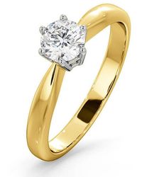 The Diamond Store - Certified 0.50Ct Chloe High 18K Engagement Ring G/Si1 - Lyst