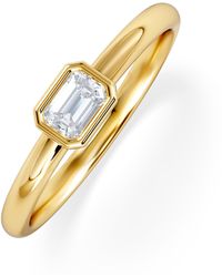 The Diamond Store - Horizon Emerald Cut Lab Diamond Solitaire Ring 0.25Ct H/Si - Lyst