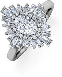 The Diamond Store - The Radiance Lab Diamond Ring 1.08Ct H/Si Set - Lyst