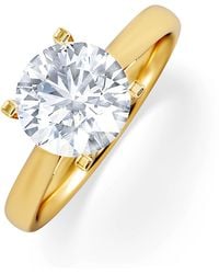 The Diamond Store - 2 Carat Diamond Engagement Ring Grace Lab F/Vs1 Igi Certified 18K - Lyst
