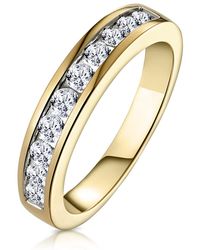 The Diamond Store - Rae 18K Lab Diamond Half Band Eternity Ring 0.50Ct G/Vs - Lyst