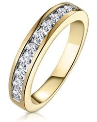 The Diamond Store - Rae 18K Lab Diamond Half Band Eternity Ring 0.50Ct G/Vs - Lyst