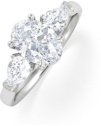The Diamond Store - Adore 1.50Ct Oval Cut Lab Diamond 3 Stone Engagement Ring - Lyst