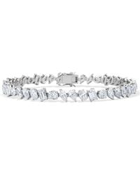 The Diamond Store - Luxe 10.00Ct Lab Diamond Tennis Bracelet With Igi Certified Mixed-Cut Diamonds - Lyst