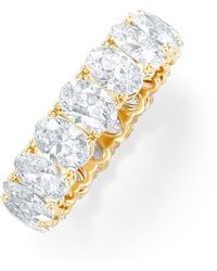 The Diamond Store - Luxe 5.00Ct Lab Diamond Eternity Ring With Igi Certified Oval-Cut Diamonds - Lyst
