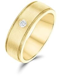 The Diamond Store - 18K Single Stone Diamond Ring (0.05Ct) - Lyst