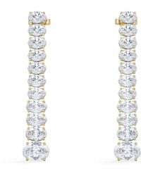 The Diamond Store - Luxe 6.00Ct Lab Diamond Drop Earrings With Igi Certified Oval-Cut Diamonds - Lyst