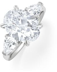 The Diamond Store - Adore 3.80Ct Oval Cut Lab Diamond 3 Stone Engagement Ring - Lyst