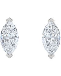 The Diamond Store - 2.00Ct Marquise Cut Lab Diamond Stud Earrings - Lyst