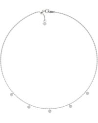The Diamond Store - Icon Bezel 0.50Ct Round Cut Lab Diamond Station Necklace - Lyst