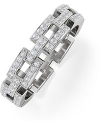 The Diamond Store - Lab Diamond Chain Link Ring 0.24Ct - Lyst