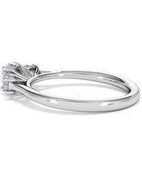 The Diamond Store - Evoke 3 Stone Round Cut Lab Diamond Ring 0.50Ct - Lyst