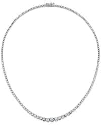 The Diamond Store - 3 Ct Lab Grown Diamond Tennis Necklace Quality - Lyst