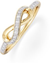 The Diamond Store - Infinity Love 0.13Ct Lab Diamond Pavé Ring - Lyst
