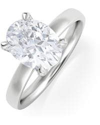 The Diamond Store - Origin 2.00Ct Oval Cut Lab Diamond Solitaire Engagement Ring - Lyst
