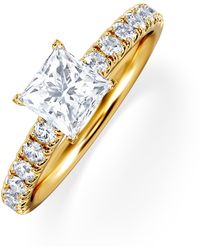 The Diamond Store - Katerina Gia Princess Diamond Engagement Ring 18K 1.15Ct G/Si2 - Lyst