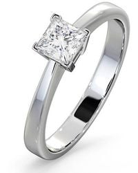 The Diamond Store - Certified Lauren Diamond Engagement Ring 0.50Ct-G-H/Si - Lyst