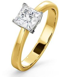 The Diamond Store - Certified Lauren 18K Diamond Engagement Ring 0.75Ct-G-H/Si - Lyst