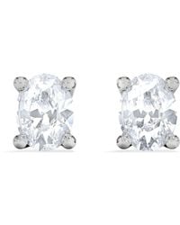 The Diamond Store - Naomi Oval Cut Lab Diamond Stud Earrings 0.30Ct H/Si - Lyst