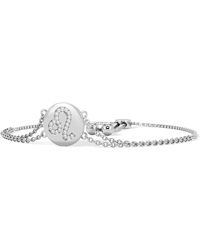 The Diamond Store - Astrology Leo 0.07Ct Lab Grown Diamond Adjustable Medallion Bracelet Sterling - Lyst