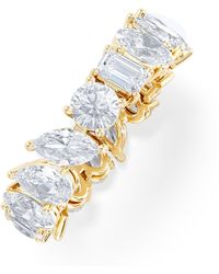 The Diamond Store - Luxe 4.00Ct Lab Diamond Eternity Ring With Igi Certified Asymmetrical-Cut Diamonds - Lyst