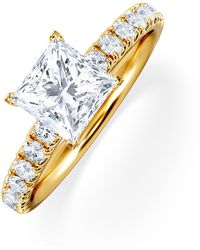 The Diamond Store - Katerina Lab Princess Diamond Engagement Ring 18K 1.55Ct F/Vs1 - Lyst