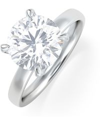 The Diamond Store - Origin 3.00Ct Round Cut Lab Diamond Solitaire Engagement Ring - Lyst
