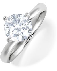 The Diamond Store - 1.50Ct Diamond Engagement Ring Lily Lab F/Vs1 18K - Lyst