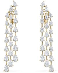 The Diamond Store - Luxe 10.00Ct Lab Diamond Chandelier Earrings With Igi Certified Pear-Cut Diamonds - Lyst