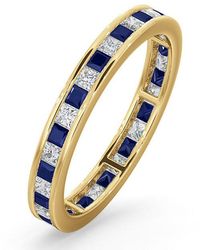 The Diamond Store - Eternity Ring Lauren Diamonds G/Vs And Sapphire 1.20Ct - Lyst