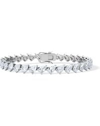 The Diamond Store - Luxe 11.00Ct Lab Diamond Tennis Bracelet With Igi Certified Pear-Cut Diamonds - Lyst