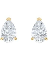 The Diamond Store - 3.00Ct Pear Cut Lab Diamond Stud Earrings - Lyst