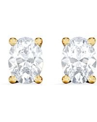 The Diamond Store - Naomi Oval Cut Lab Diamond Stud Earrings 0.50Ct H/Si - Lyst