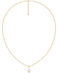 The Diamond Store - Eden 7.5Mm Round Pearl And Lab Diamond Solitaire Pendant Necklace - Lyst