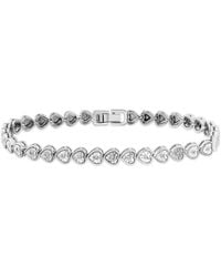 The Diamond Store - Heart Tennis Bracelet Lab Diamond 0.15Ct - Lyst
