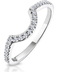The Diamond Store - Ella Matching Wedding Band 0.30Ct G/Si Diamond - Lyst