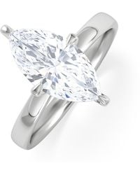 The Diamond Store - Origin Twist 2.00Ct Marquise Cut Lab Diamond Solitaire Engagement Ring - Lyst