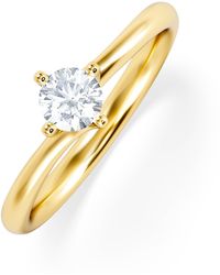 The Diamond Store - Lily Certified Lab Diamond Engagement Ring 0.33Ct F/Vs1 18K - Lyst