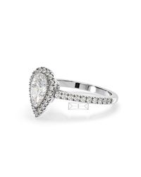The Diamond Store - Diana Gia Diamond Pear Halo Engagement Ring 1.60Ct G/Si1 - Lyst