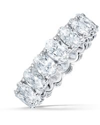 The Diamond Store - Luxe 5.00Ct Lab Diamond Chloe Eternity Ring With Igi Certified Oval-Cut Diamonds - Lyst