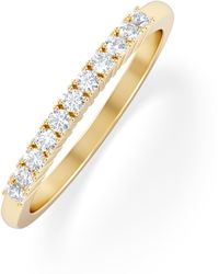 The Diamond Store - Half Eternity Ring Lab Diamond 9K 0.15Ct - Lyst