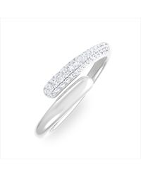 The Diamond Store - 0.15Ct Lab Diamond Pavé Wrap Ring - Lyst