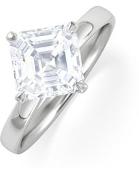 The Diamond Store - Origin Twist 2.00Ct Asscher Cut Lab Diamond Solitaire Engagement Ring - Lyst