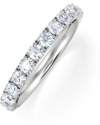 The Diamond Store - 15 Stone Chloe Lab Diamond Half Eternity Ring 1.00Ct G/Vs - Lyst