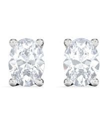 The Diamond Store - Naomi Oval Cut Lab Diamond Stud Earrings 0.50Ct H/Si - Lyst