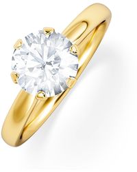 The Diamond Store - 1.5Ct Diamond Engagement Ring Low Set Chloe Lab F/Vs1 18K - Lyst